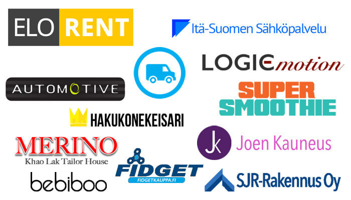 Yrityksen logon suunnittelu esimerkkejä valmiista logoista